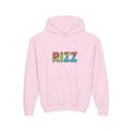 Youth Hoodie — Colorful "RIZZ" Retro Graphic Pullover